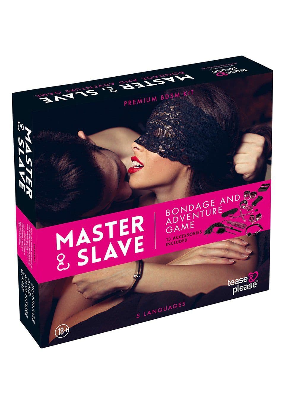Master & Slave  -  Frækt Bondage Spil Til Par-Pink - Winkwink.dk