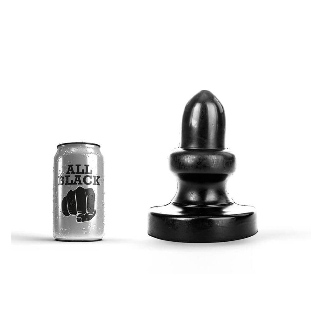 All black 52 - Stor Butt Plug - Winkwink.dk