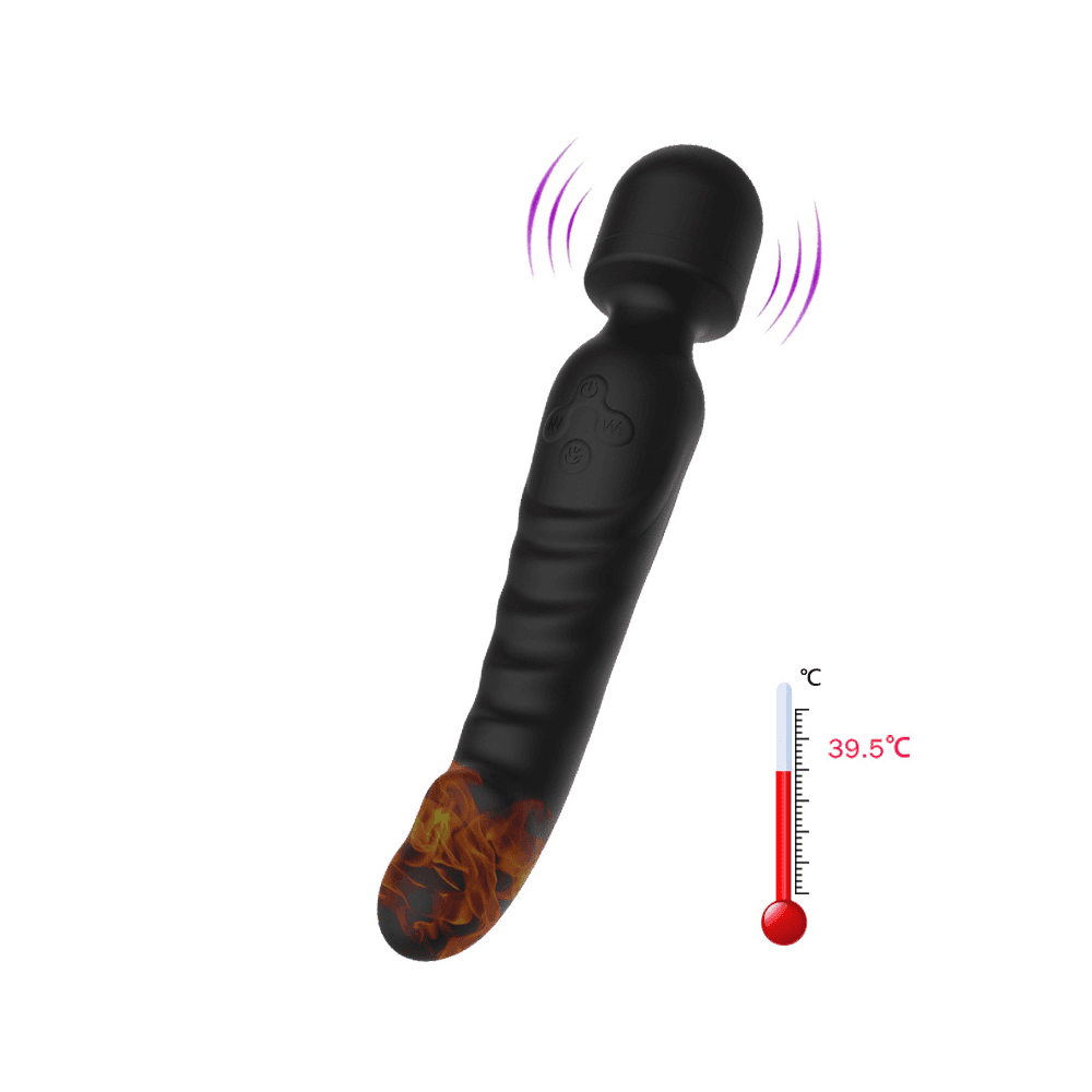 OF Happines - Dobbelt Magic Wand med Varme - Winkwink.dk