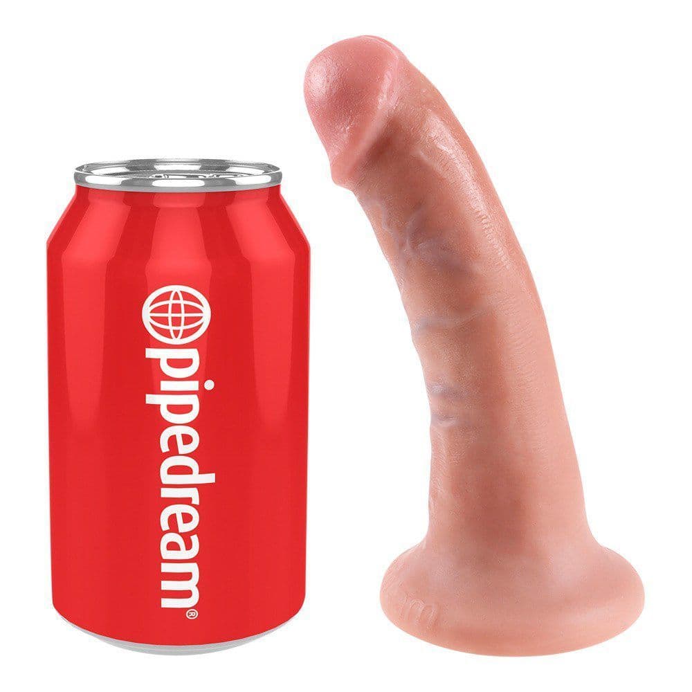 King Cock 6" Realistisk Dildo - Lys Hudfarve - Winkwink.dk
