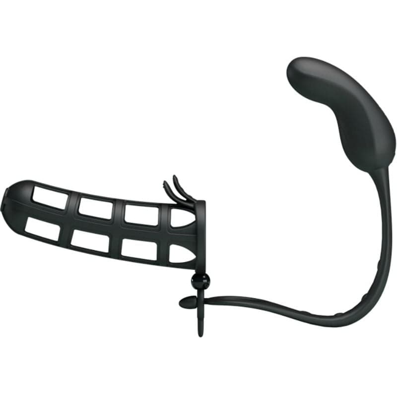 PRETTY LOVE - HERCULES 2 PENIS SHEATH VIBRATING ANAL MASSAGER - Nautii.dk