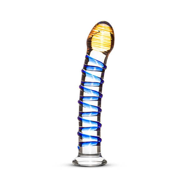 GILDO - GLAS DILDO MED RILLER NO 01 - Nautii.dk
