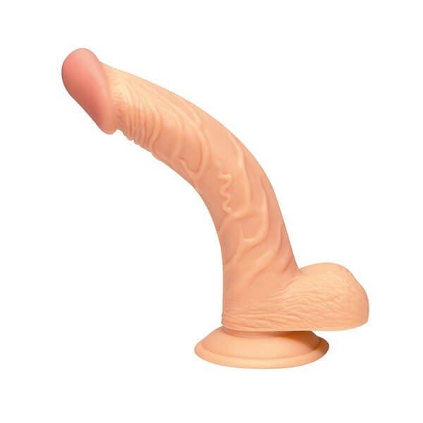 SIMPLEPLEASURE - CURVED REALISTISK DILDO 19CM - Nautii.dk