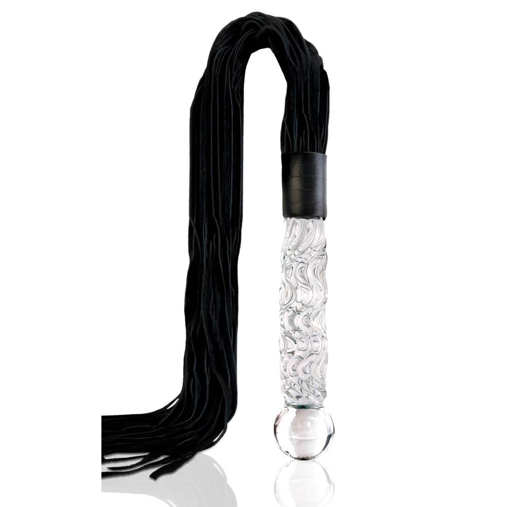 Icicles No. 38 Pisk med Glas Dildo Håndtag - Private Play