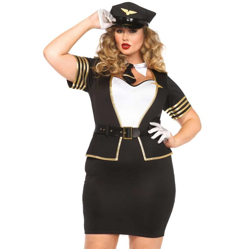 Leg Avenue Mile High Pilot Kostume - XXXL/XXXXL - Private Play