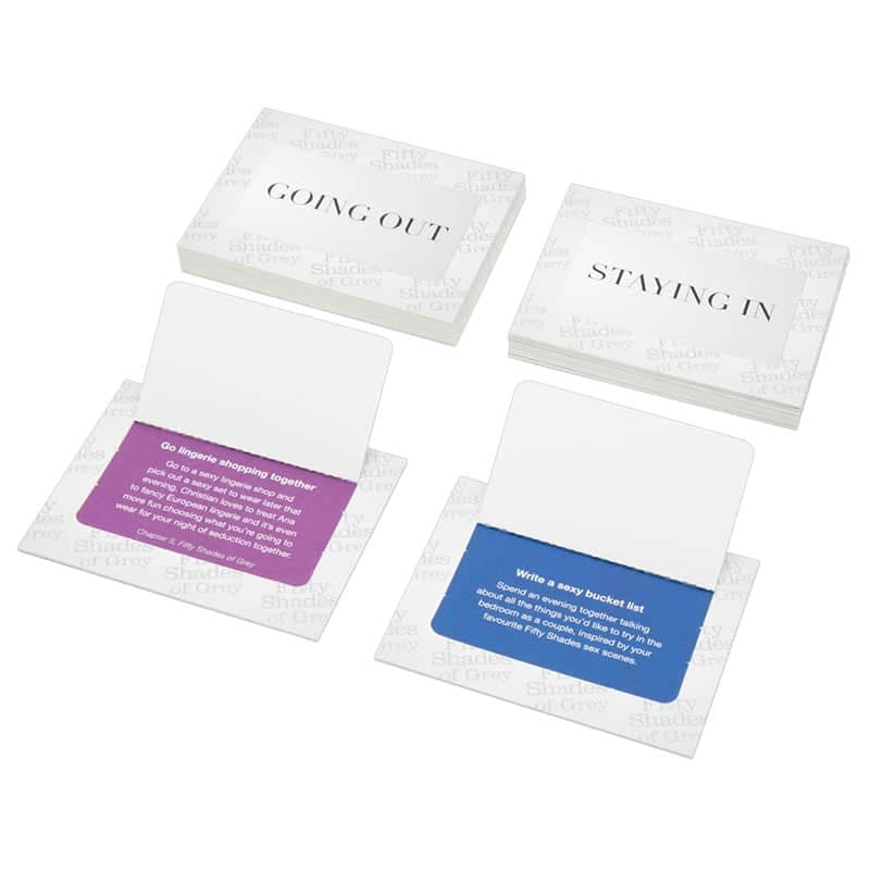 Fifty Shades of Grey Play Nice Date Night Idé Kort - Private Play