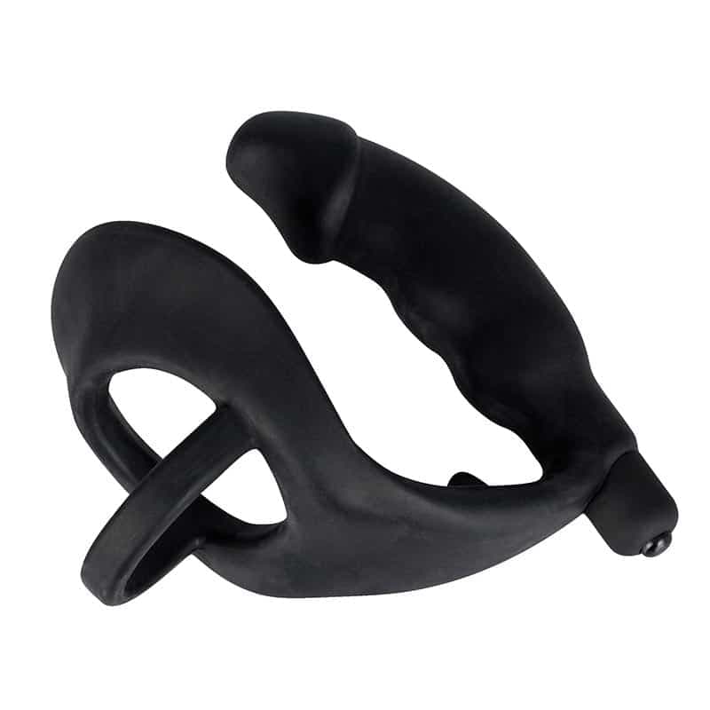 Black Velvets Penisring med Vibrator Butt Plug - Private Play