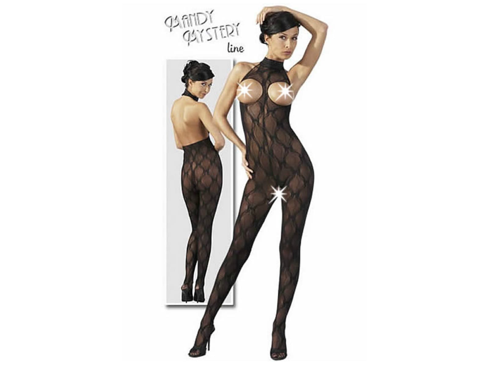 Catsuit brystfri Sort - SMRS.dk