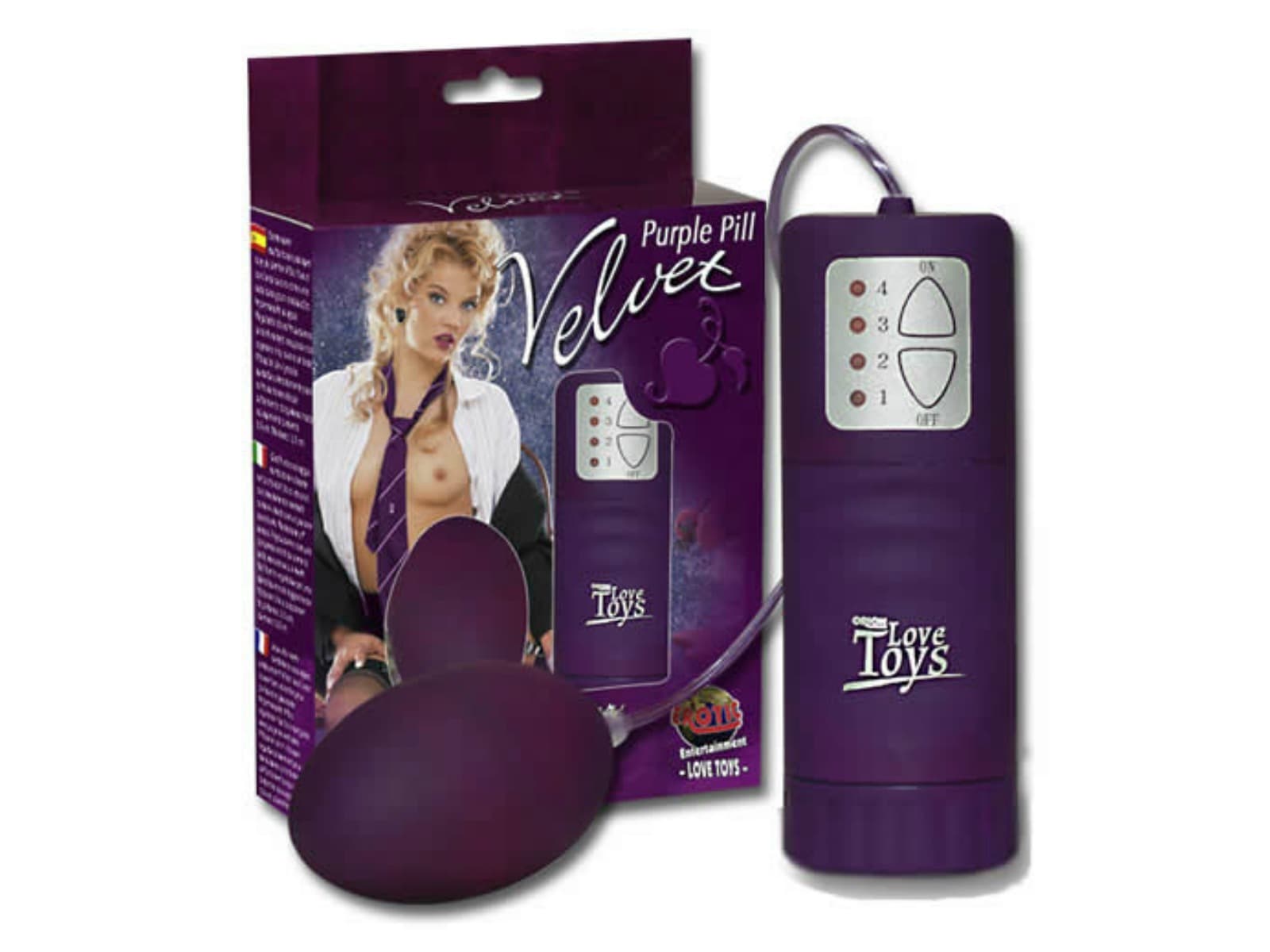 Velvet Purple Pill Vibrator-Æg - SMRS.dk