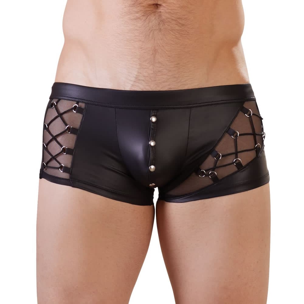 Herre Wetlook Pants med Snører og Nitter - SMRS.dk