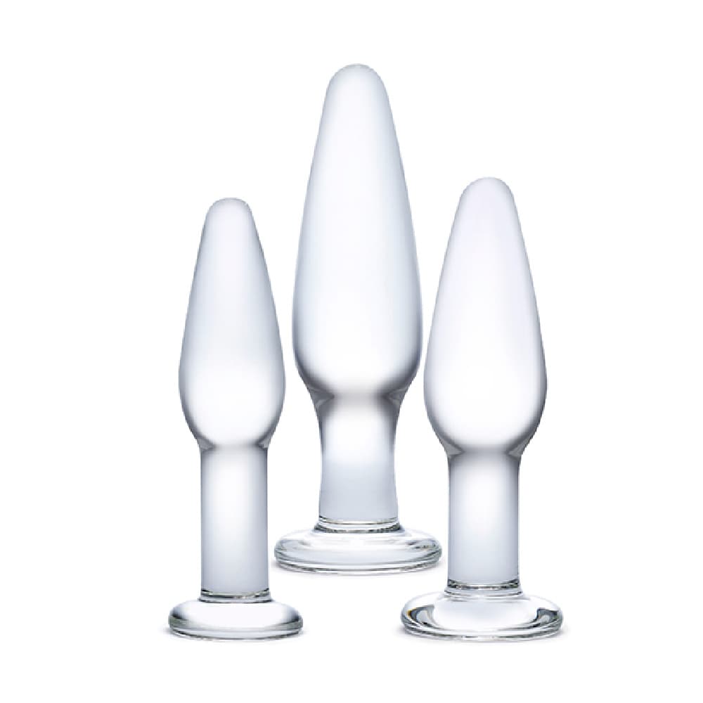 Analplugs i Glas i 3 Størrelser - SMRS.dk