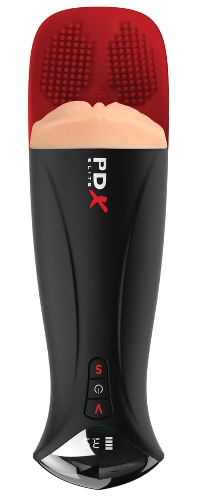 Masturbator "Fuck-O-Matic Pro XL" med Hyper Pulse testikelmassage - ORION Erotik Shop