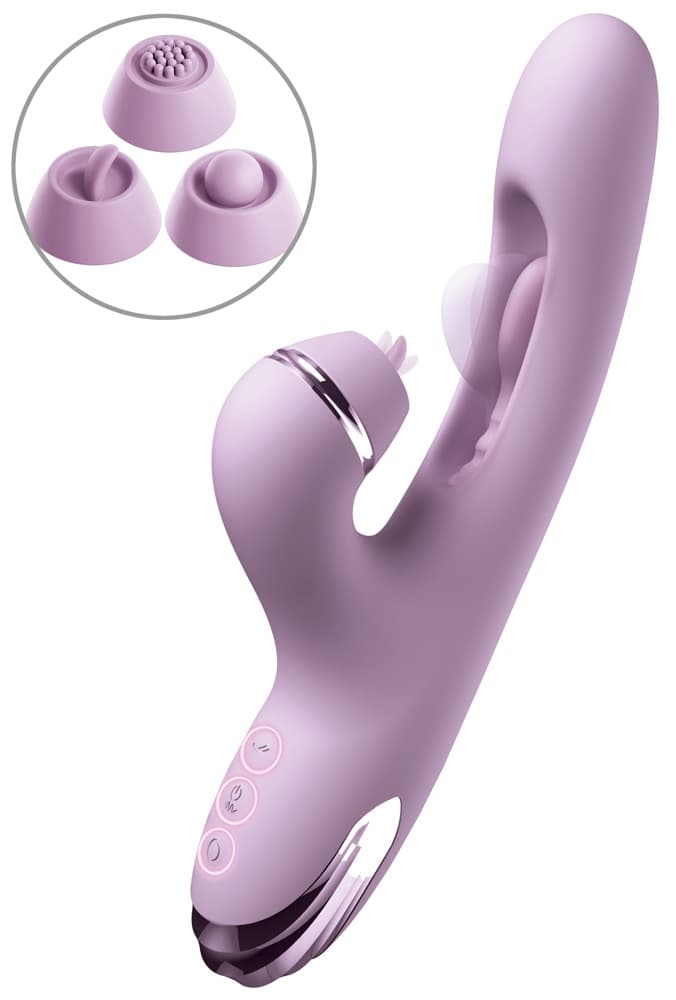 Rabbit vibrator "G-Touch Pulse Pro" inklusive 3 klitorishoveder - ORION Erotik Shop