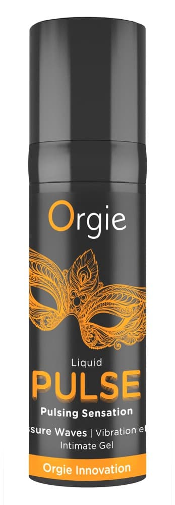 Stimulerende gel "Liquid Pulse" med is-karamel-smag - ORION Erotik Shop