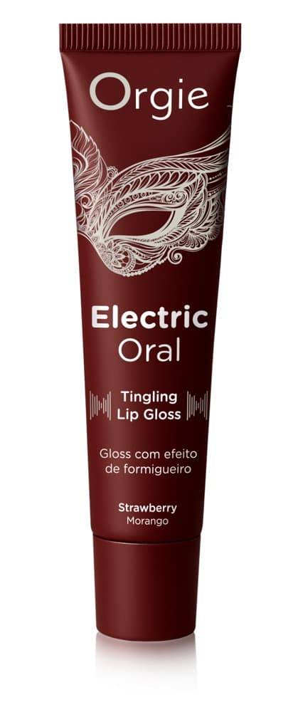 Lipgloss "Electric Oral" med jordbærsmag - ORION Erotik Shop