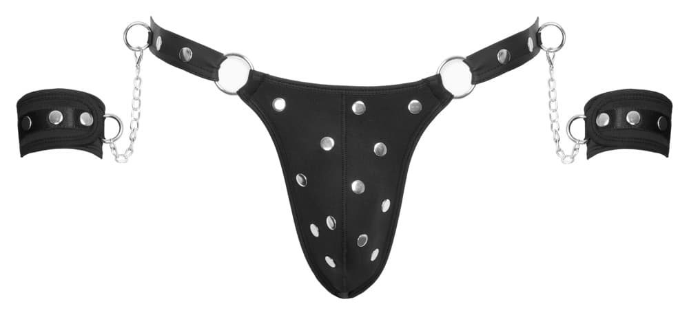String inklusive bløde håndjern - ORION Erotik Shop
