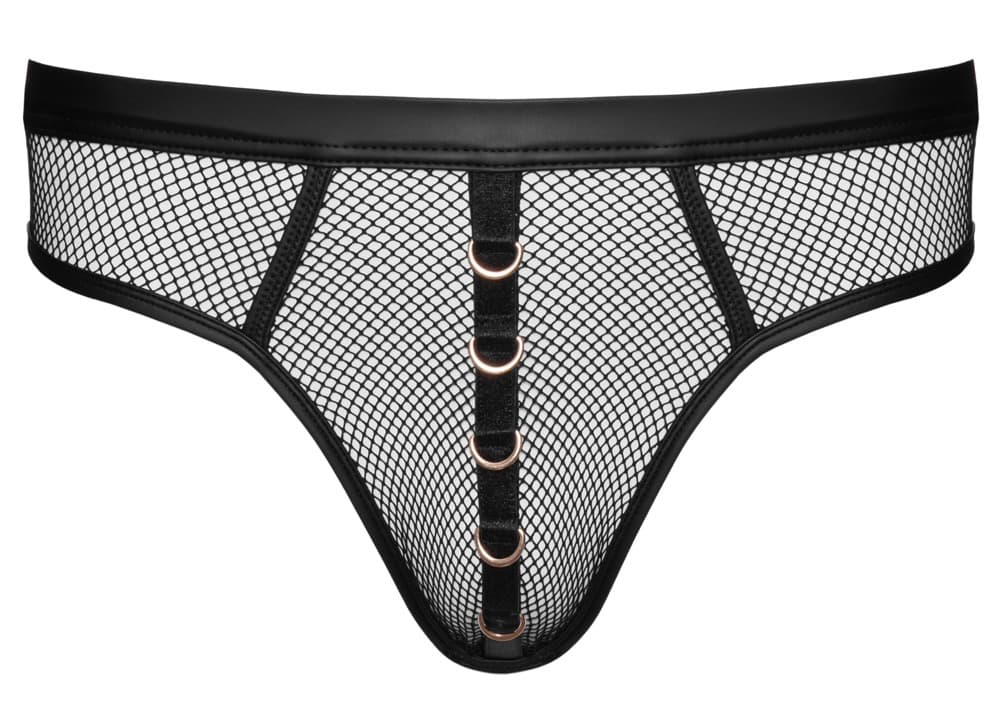 Net-string med stilfulde wetlook detaljer - ORION Erotik Shop
