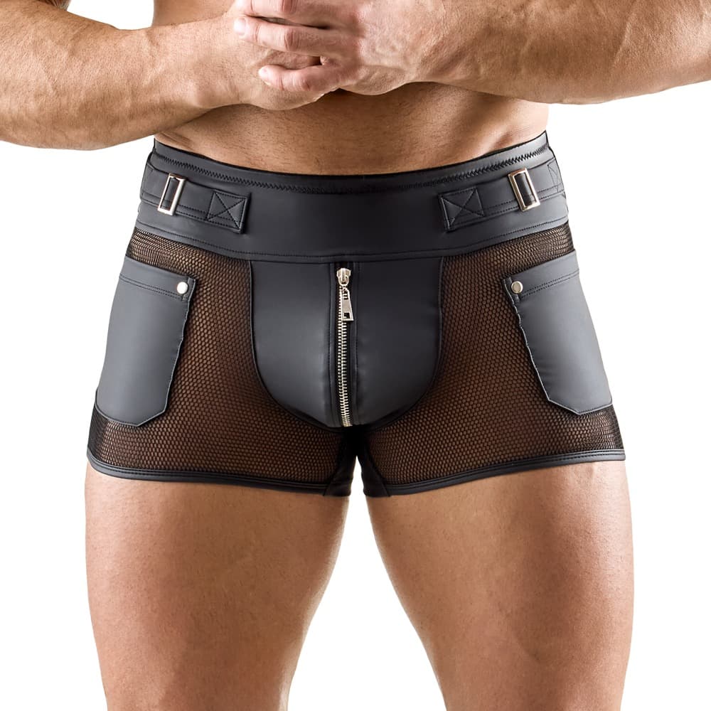 Pants mat look med indsatser af mesh - ORION Erotik Shop