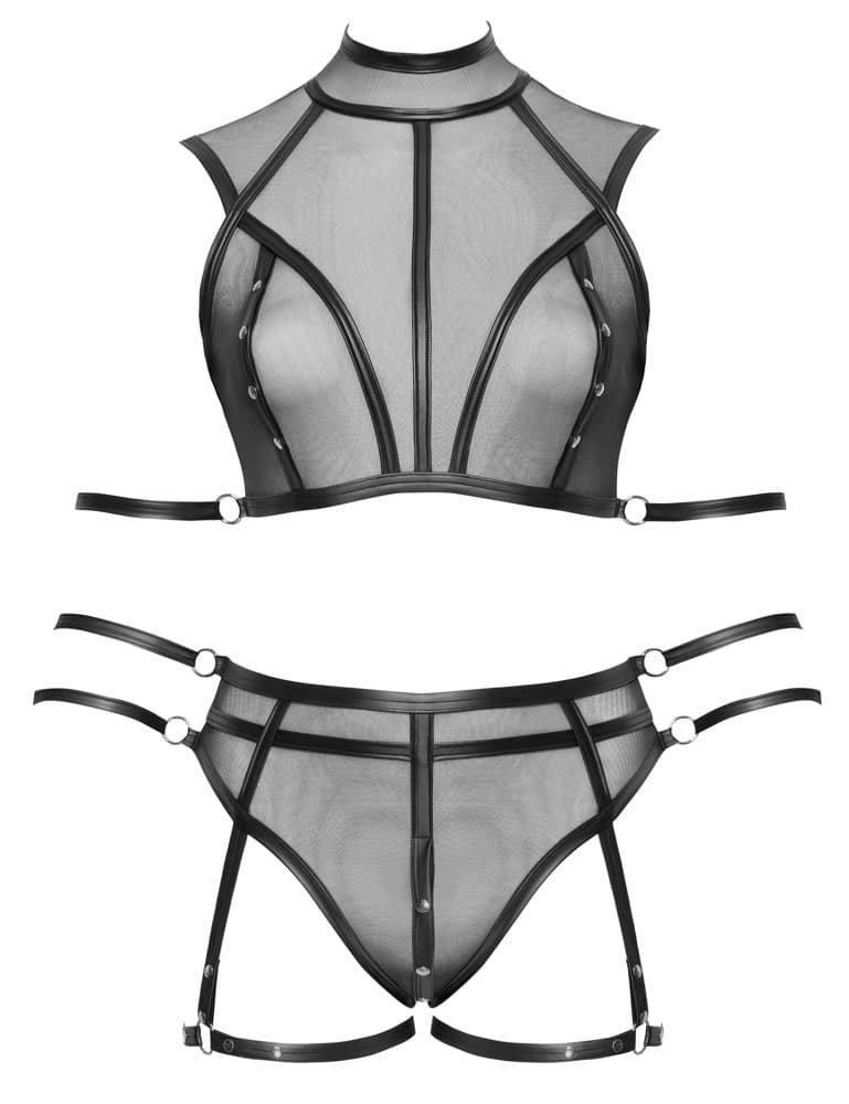 Lingerisæt i bondage-look - ORION Erotik Shop