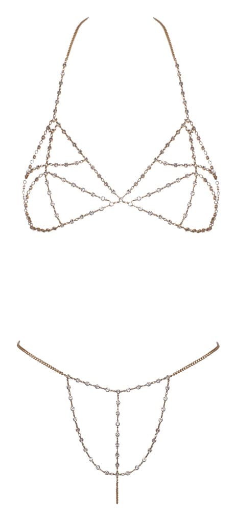 Kædebikini med rhinsten - ORION Erotik Shop