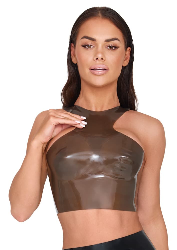 Latex-top i røgfarvet gennemsigtighed - ORION Erotik Shop