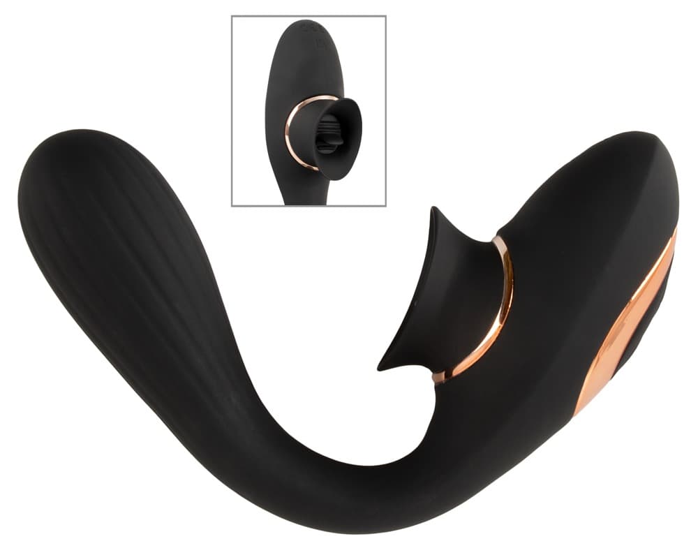 "Fleksibel klitorisvibrator" med bevægelig tunge - ORION Erotik Shop