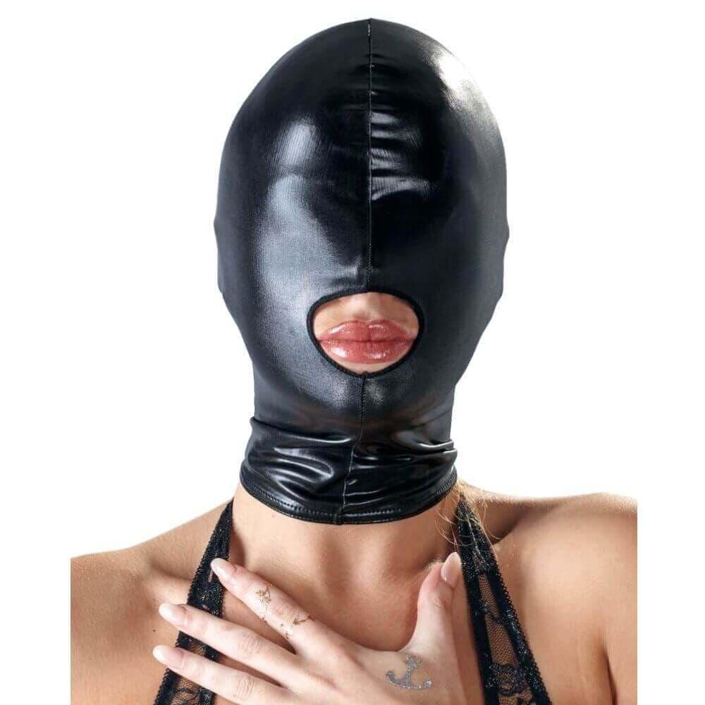 Bad Kitty - Tætsiddende Maske i Wetlook - Sexshop.dk