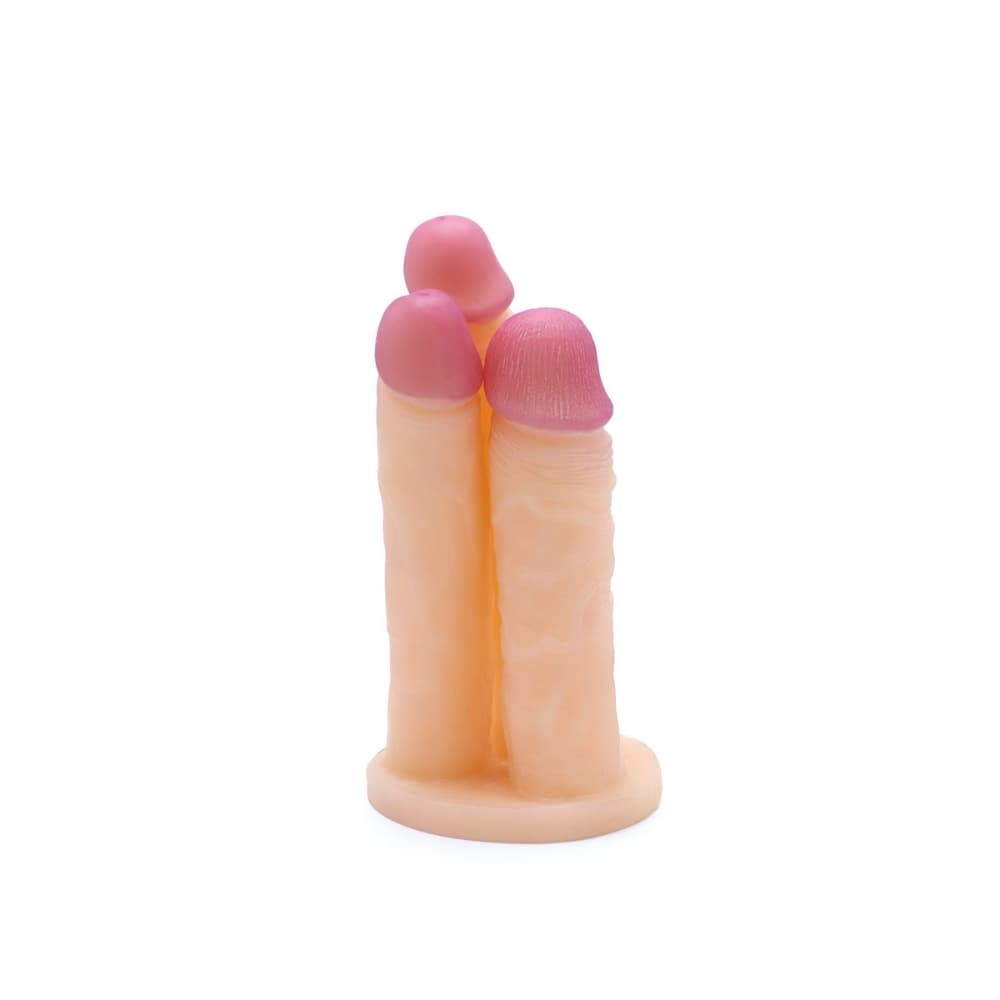 Kiotos COX Flesh Triple Cox - Tredobbelt Dildo - Winkwink.dk