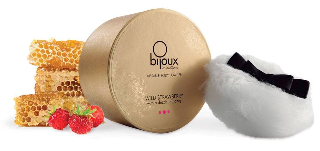 Bijoux Indiscrets Kissable Body Powder Med Honning & Jordbær - 45 gr. - Winkwink.dk