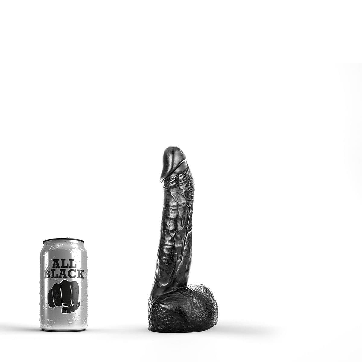 All Black 11 - Realistisk Anal Dildo - Winkwink.dk