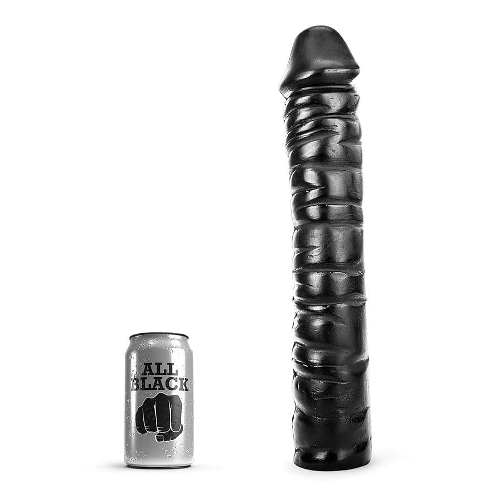 All black - 51 Stor & Bred Dildo - Winkwink.dk