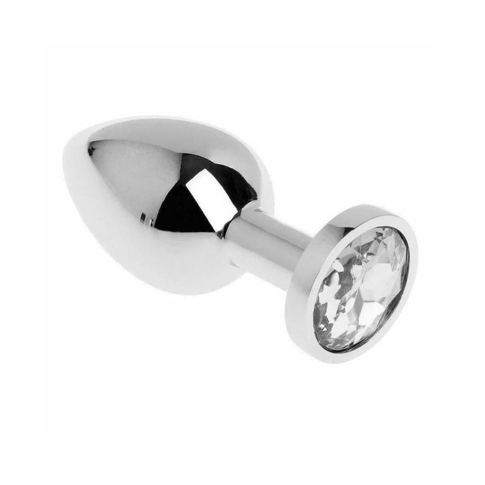 Diamond King - Starter Anal Plug Med Sølv Diamant Small - Winkwink.dk