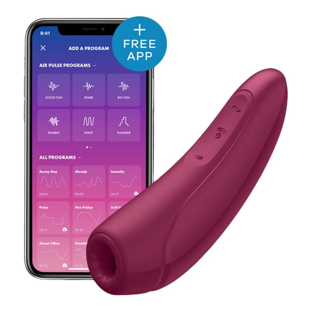 Satisfyer Curvy 1+ Klitoris Stimulator Inkl. Gratis App - Winkwink.dk